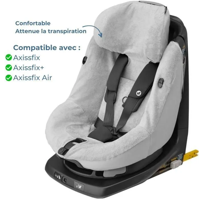MAXI-COSI Housse éponge pour sièges auto Axissfix/Axissfix+/Axissfix Air - Fresh Grey-1