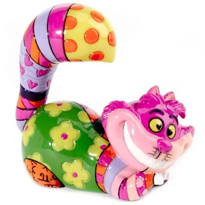 Figurine Cheshire Cat - Disney - Roméro Britto - Collection Pop - Rose-0