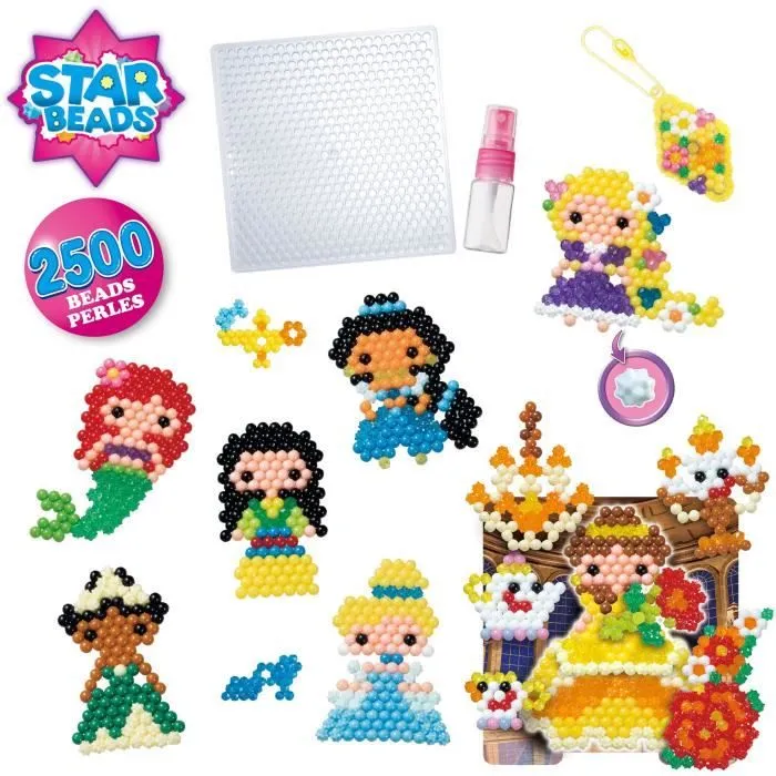 Jouet AQUABEADS - Princesses Disney - Recrée les scènes de tes films préférés - Rose - Mixte - Enfant - 4 ans-1