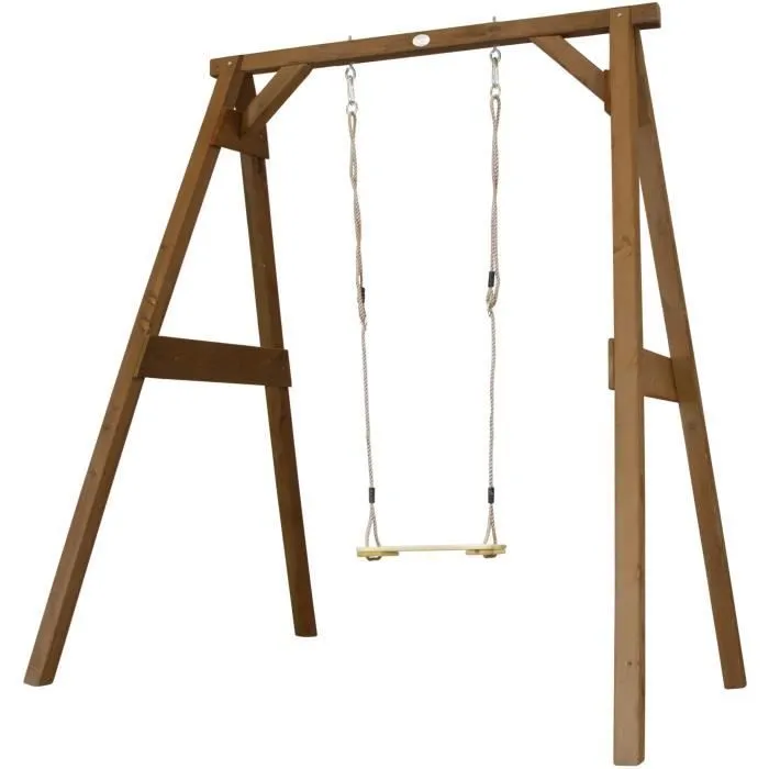 AXI Portique en Bois FSC - Balançoires Enfant en Marron | Balançoire pour Enfants pour l’extérieur / le jardin-1