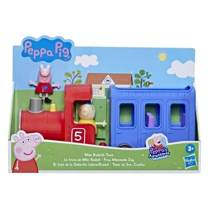 Jouet préscolaire roulant et détachable - HASBRO - PEPPA PIG - Le train de Mlle Rabbit - 2 figurines incluses-3