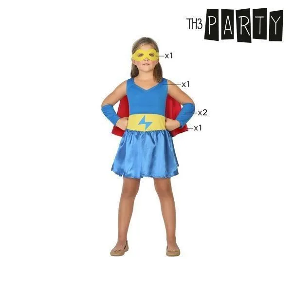 Déguisement pour fillette Superhéroïne - Costume fille super heros Taille - 10-12 Ans-1