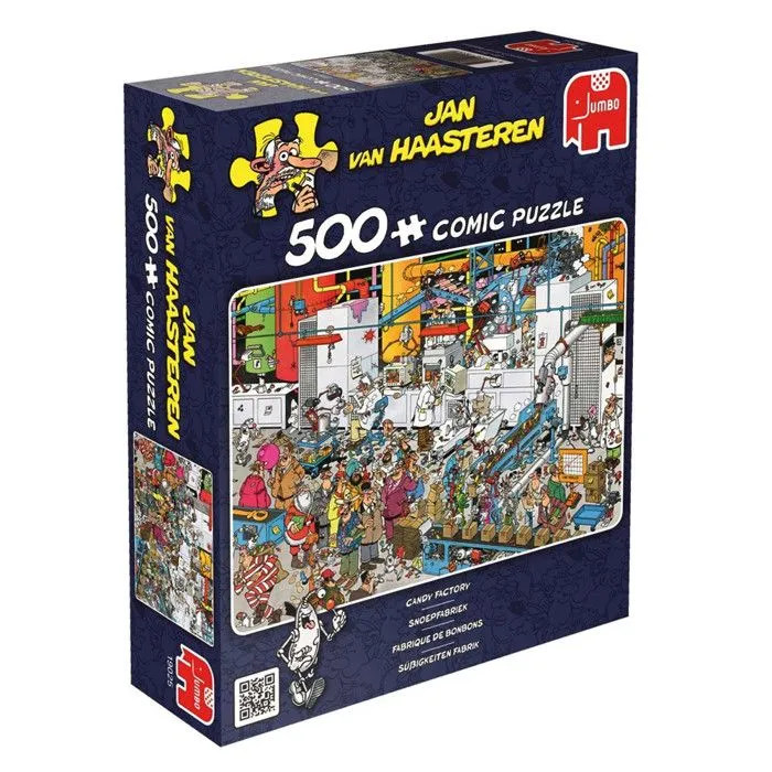 Puzzle 500 pièces Jan Van Haasteren - Fabrique de Bonbons-2