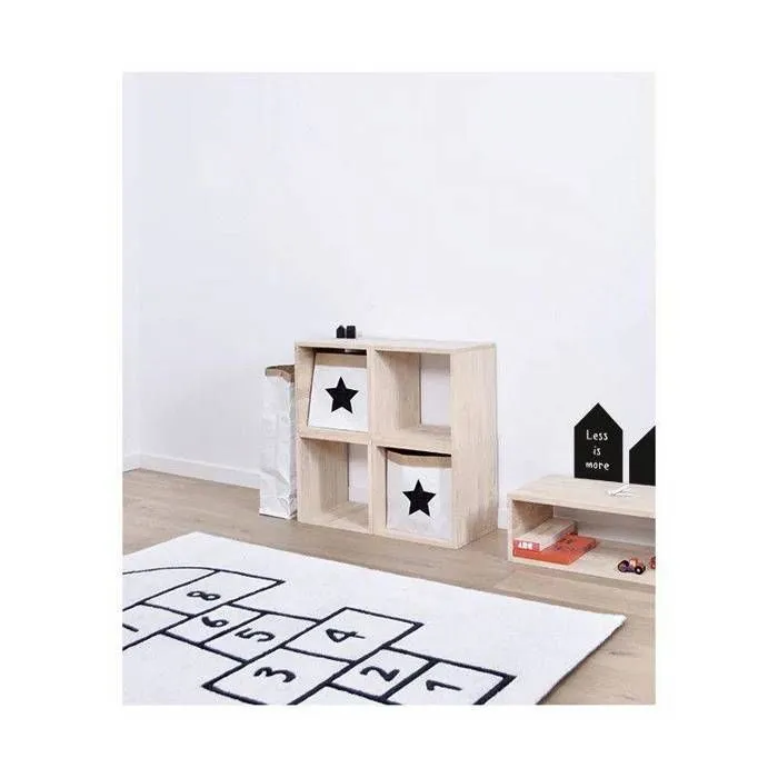 Tapis Coton La Marelle par Lilipinso - Noir-2