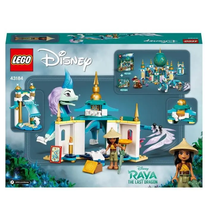 LEGO® Disney Princess 43184 Raya et le dragon Sisu, Idée Cadeau, Jouet pour Enfant de 6 Ans et + avec Figurine-4