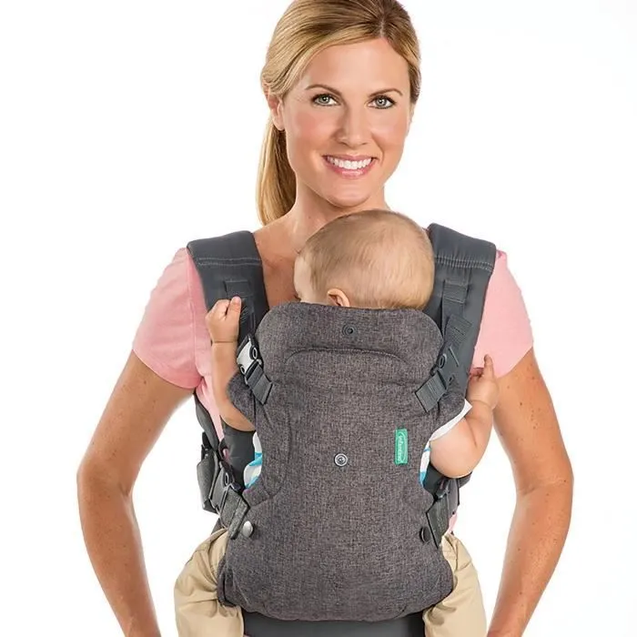 Porte bébé Flip ergonomique 4 en 1 gris - INFANTINO - Flip ergonomique 4 en 1 - Polyester - De 3,6 à 14,5 kg-3