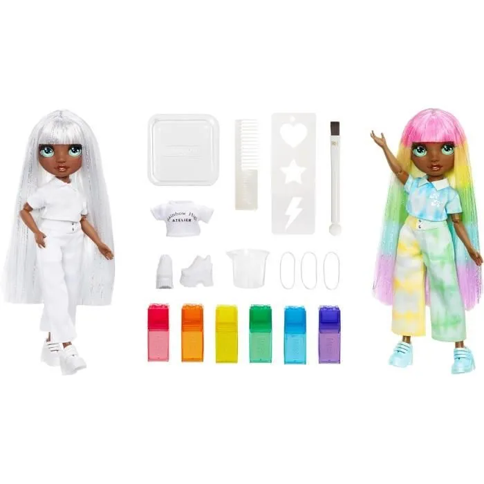 Poupée Mannequin - Rainbow High - Watercolor & Create - Multicolore - Personnalisable - Aquarelles Lavables-1