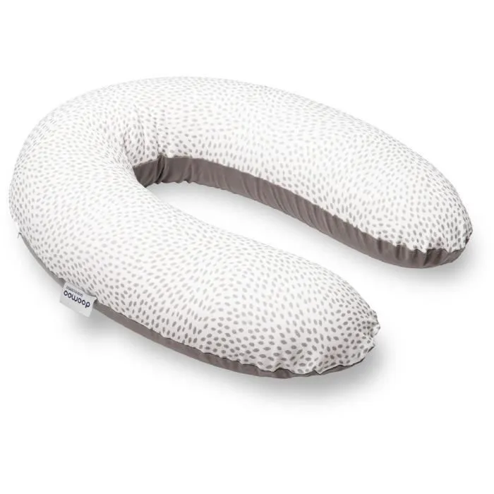 doomoo Coussin de Maternité et Coussin d'Allaitement Buddy, Ultra Confort, Certifié Oeko-Tex, Risotto Taupe-0