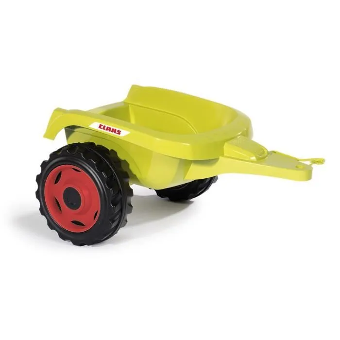 Tracteur à pédales Farmer XL + Remorque - SMOBY - CLAAS - Siège ajustable - Capot ouvrant - Vert-3