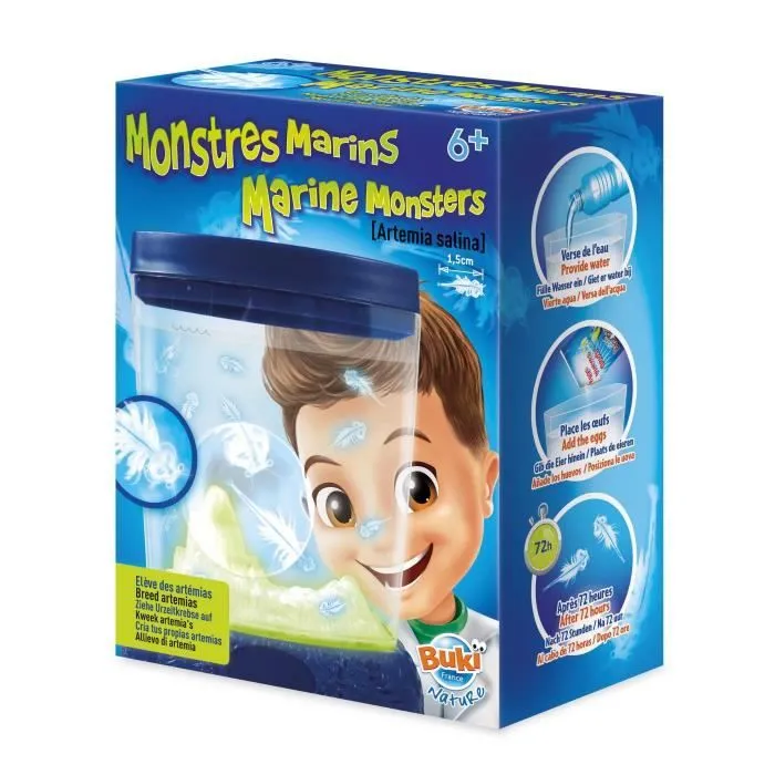 Jeu éducatif - Buki - Monstres Marins CH0DQ - Aquarium phosphorescent - Éclosion facile - À partir de 3 ans-0