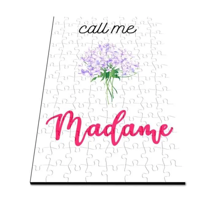 Puzzle Classique 100 pièces Call Me Madame Bouquet de Fleurs Femme Mariage-2