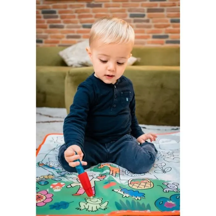 Activité créative - NATHAN - Coloréo Baby - Colorier avec de l'eau, tapis et feutre adaptés-2