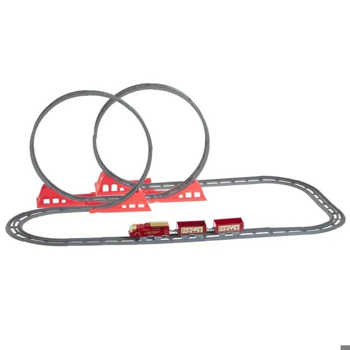 Train de Noël - Fééric - Looping Musical - 49 pièces - Multicolore - Intérieur-1