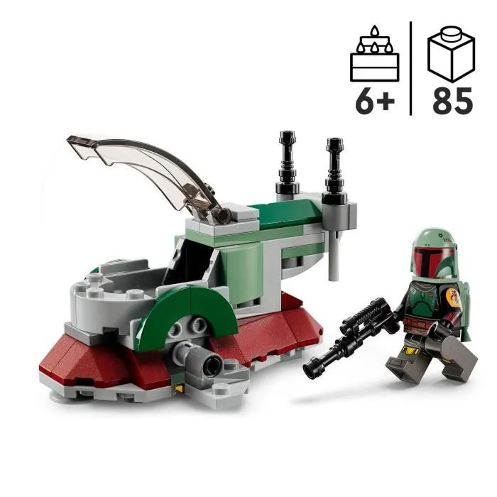 LEGO® Star Wars 75344 Le Vaisseau de Boba Fett Microfighter - Blanc - Pour Enfant de 6 ans et plus-2