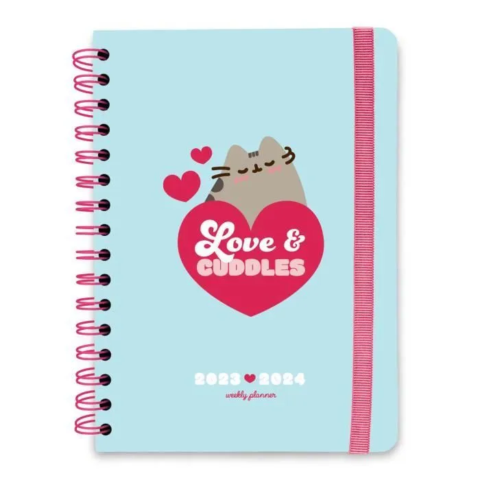 Agenda scolaire 2023-2024 Pusheen Purrfect Love Semaine de 12 mois A5-0