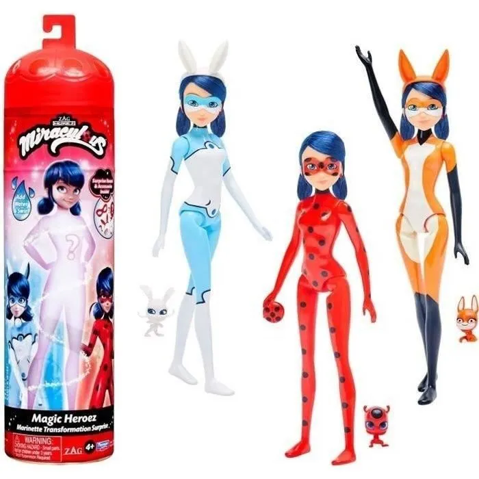 Miraculous Ladybug - Poupée Marinette Color Change 26 cm - BANDAI-0