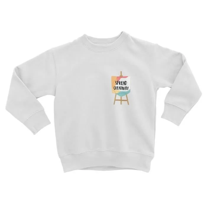 Sweatshirt Enfant Spread Creativity Poche Tableau Peinture Dessin-0