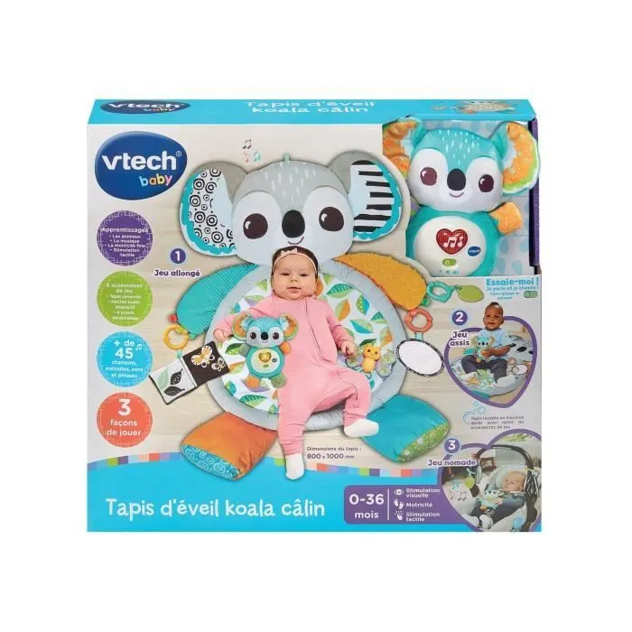 VTECH TAPIS D'ÉVEIL KOALA CÂLIN-5