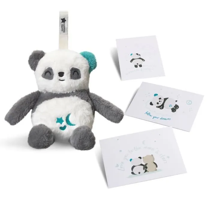 TOMMEE TIPPEE, Peluche veilleuse de luxe avec CrySensor, 6 sons apaisants, USB, lavable en machine, Pippo le Panda-6