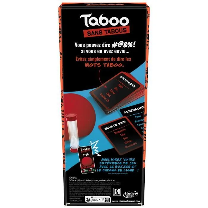 Taboo sans tabous, jeu de société adulte, le jeu des mots interdits, à partir de 18 ans-4