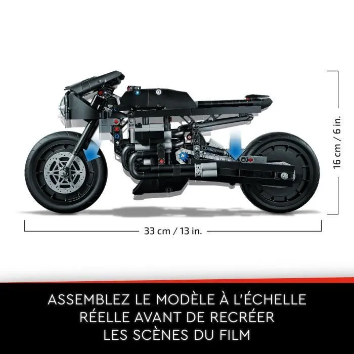 LEGO® Technic 42155 Le Batcycle de Batman, Construction de Maquette, Jouet de Moto, Collection-4