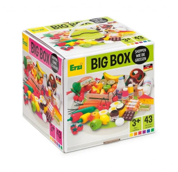 Erzi - Grand set d'épicerie en bois 43 pcs-0
