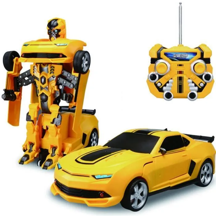 Voiture Transformers - Transformers - Camaro Bumblebee - Radiocommandé - Jaune - Mixte-0