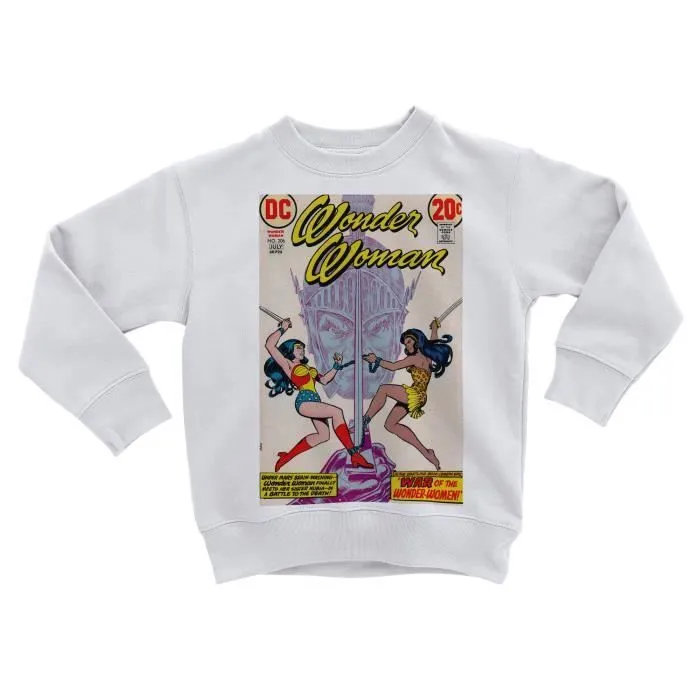 Sweatshirt Enfant Wonder Woman Bande Dessinee Comics Super Hero-0