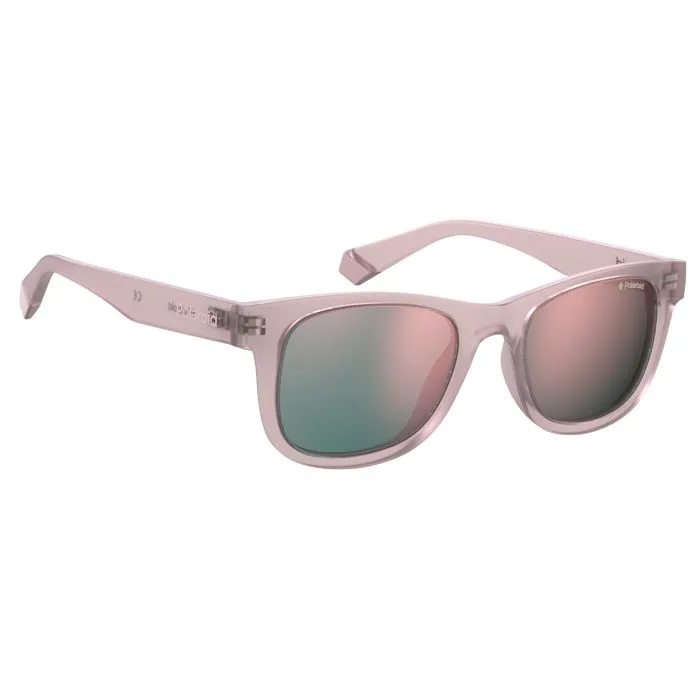 Lunettes de soleil - Polaroid - Kids PLD 8009/N/NEW NUDE - Couleur nude - Monture aviator - Verres gris-1