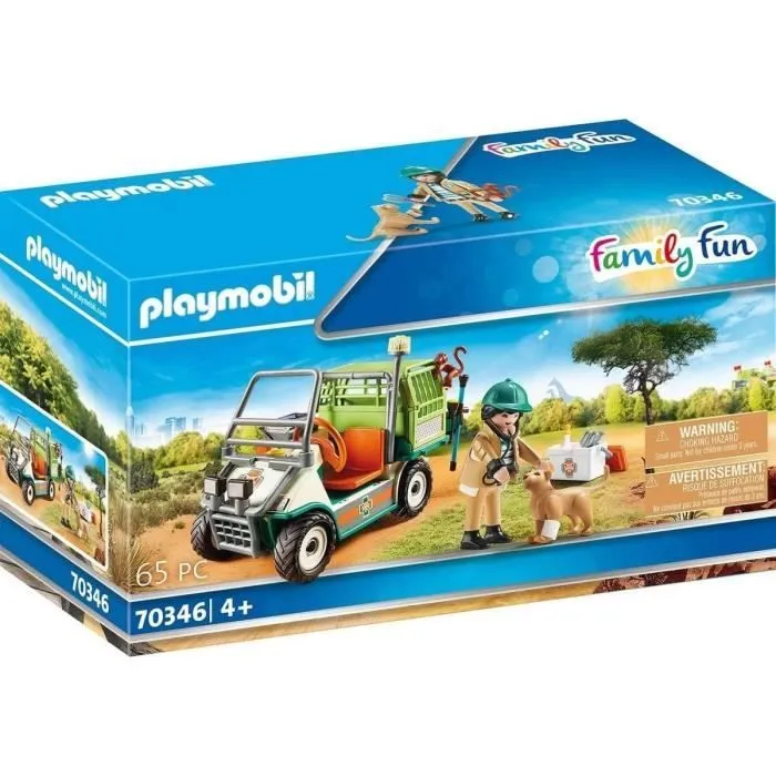 Playmobil - 70346 - Vétérinaire et véhicule tout terrain - Mixte - 4 ans et plus - Plastique - Multicolore-0