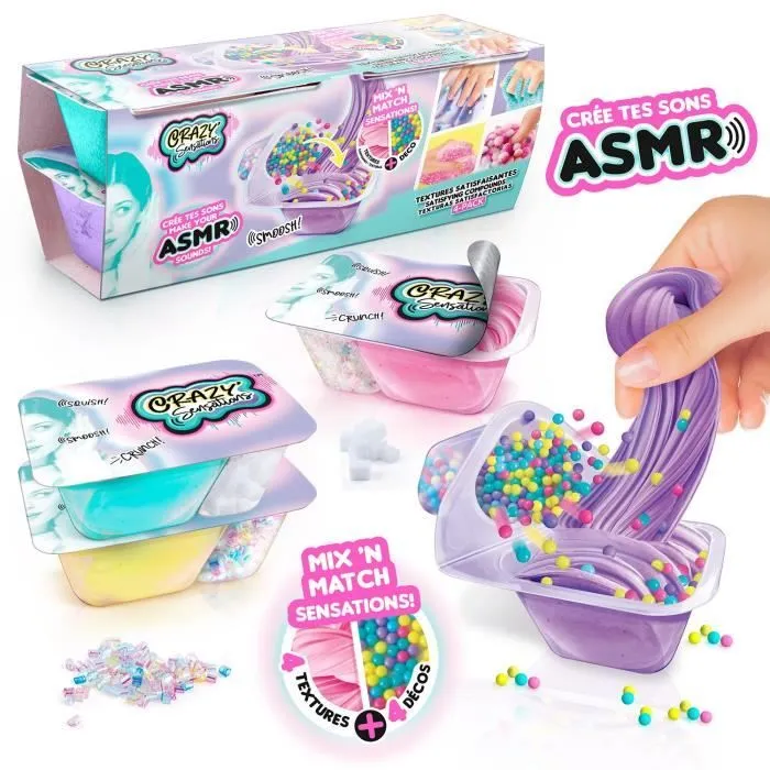Kit ASMR de 4 textures satisfaisantes CANAL TOYS - Crazy Sensations-0