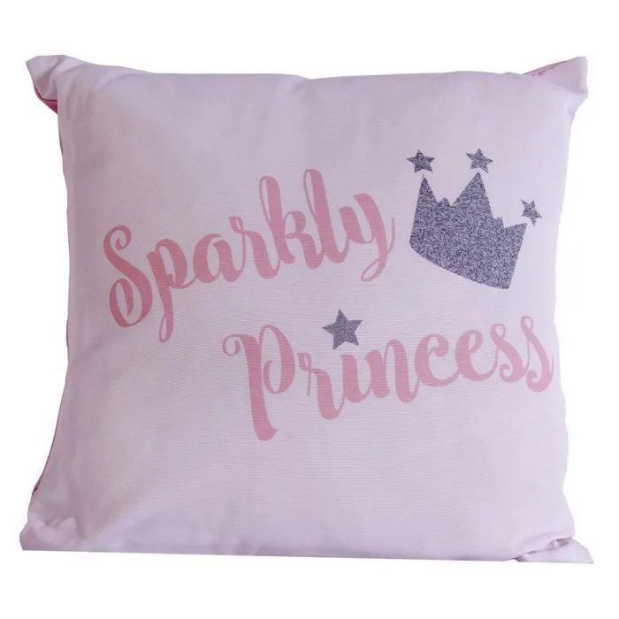 CPM - Coussin enfant design Princess - L. 40 x l. 40 cm - Rose-0