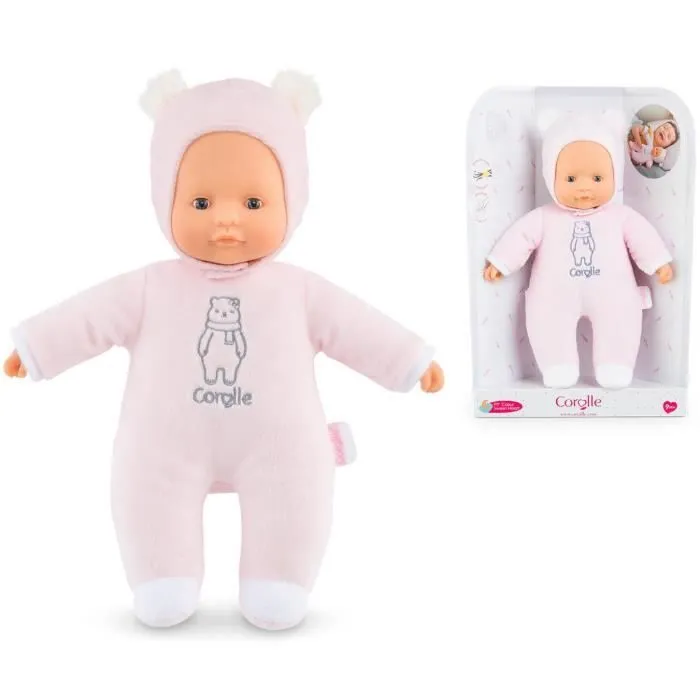 Corolle - Mon Doudou Corolle - Pti'Coeur Ours Rose - 30 cm - Pour Enfant de 9 mois et plus-3