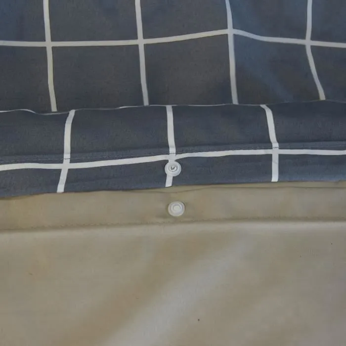 Parure de lit imprimée 140x200 cm Enfant réversible- Housse de Couette + 1 Taie d'oreiller Motif Pompier Bleu et Beige– Microfibre-2