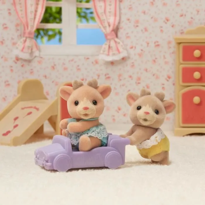 Poupée - SYLVANIAN FAMILIES - Les jumeaux Renne - Blanc - Mixte - 5693-2