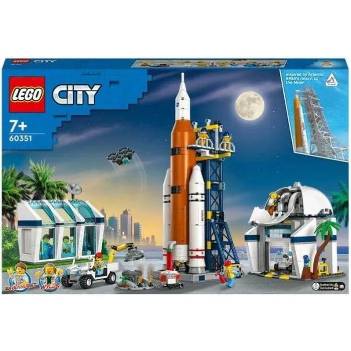LEGO® City - La Base de Lancement de La Fusée - Vaisseau Spatial Enfants - 60351-0