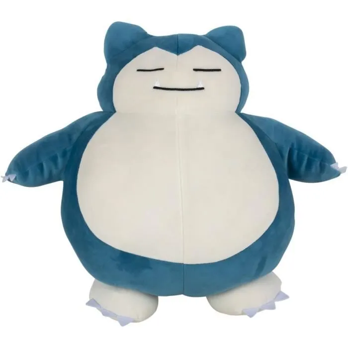 Peluche - BANDAI - Pokémon Ronflex (Snorlax) - 40 cm, douce et moelleuse-0