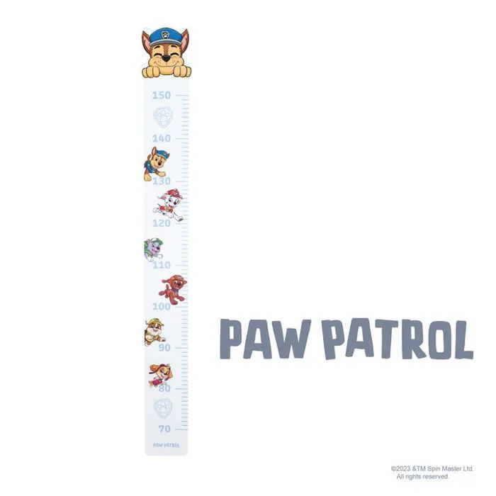ROBA Pat Patrouille Toise en Bois - Échelle de 70 à 150 cm pour Enfant - Décoration de la Chambre Bébé - Motif Chiens - Bleu / Blanc-5