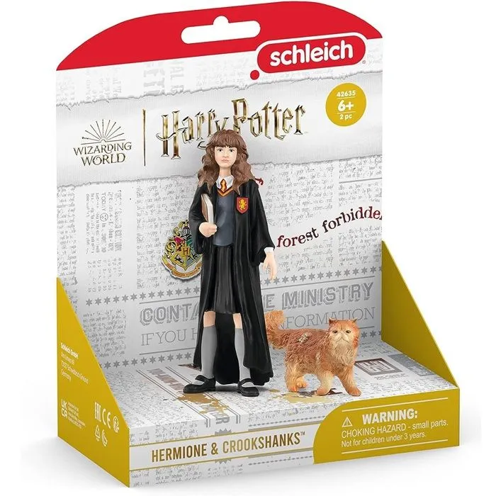 Figurine Hermione et Pattenrond, Harry Potter, pour enfants dès 6 ans, Schleich 42635 Harry Potter, Univers WIZARDING WORLD-1
