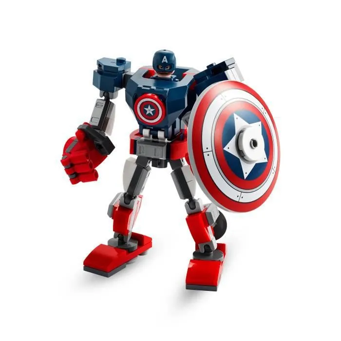 LEGO® Marvel Avengers 76168 L’armure robot de Captain America jeu incluant figurine pour garçon ou fille de 7 ans et plus-2
