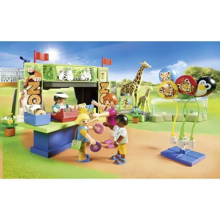 PLAYMOBIL 71600 Parc animalier avec visiteurs, My Life, 66 pièces, Dès 4 ans-2