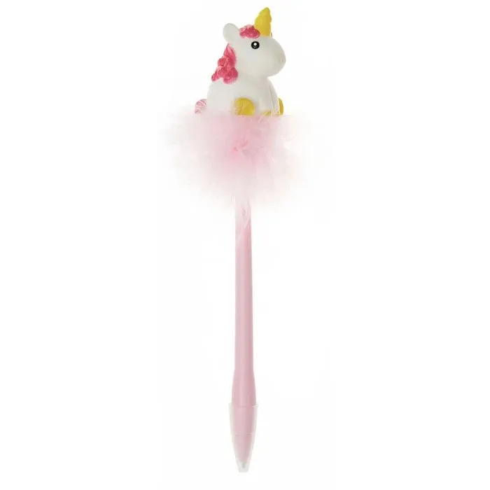 Stylo à bille lumineux - LEGAMI - Licorne - Encre bleue - Pointe 0,7 mm - Multicolore-0