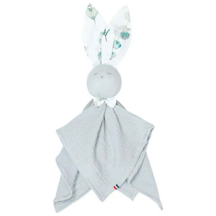 Doudou plat Lapin Eucalyptus 50 x 50 cm Multicolore-0