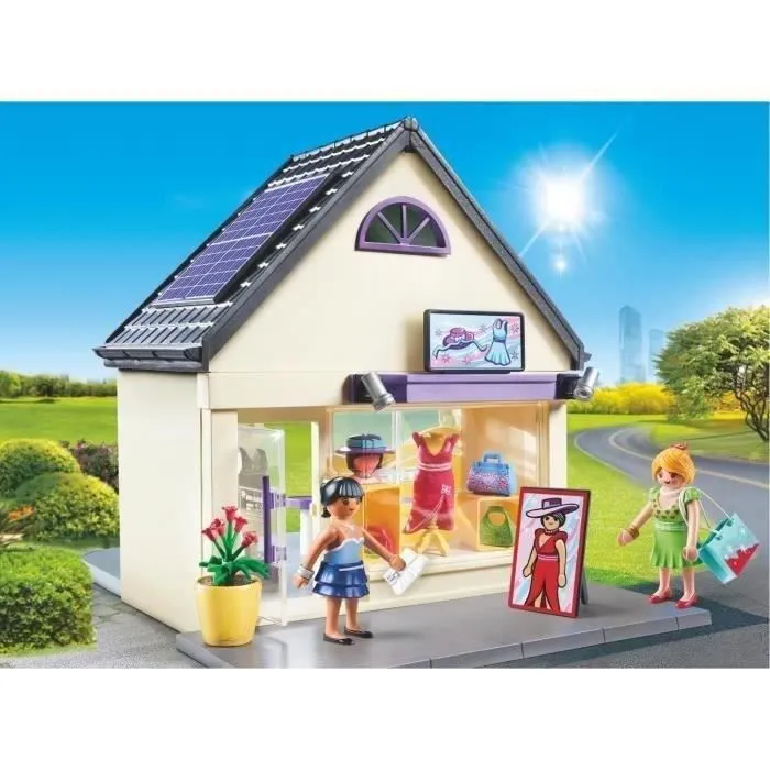 PLAYMOBIL - City Life La Ville - Boutique de mode - 2 personnages - Accessoires inclus-2