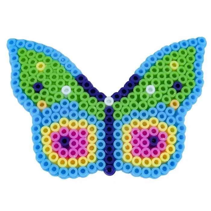 La Manuli - Plaques de perles à repasser avec modèles assortis - Papillon + perles gratuites-0