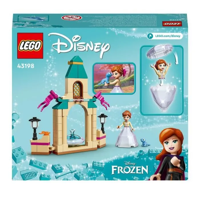 LEGO® 43198 Disney La Cour du Château d’Anna, Jouet de Construction pour Enfants avec Mini-Poupée Reine des Neiges 2 et Robe Diamant-5