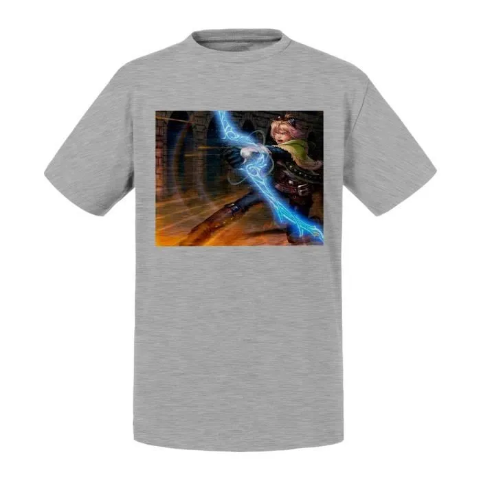 T-shirt Enfant Gris Ezreal League Of Legends Lol-0