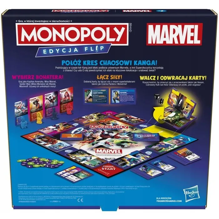 Jeu de société - Hasbro - Monopoly Marvel - Héros Unis - 2 à 4 joueurs - 8+ ans-4