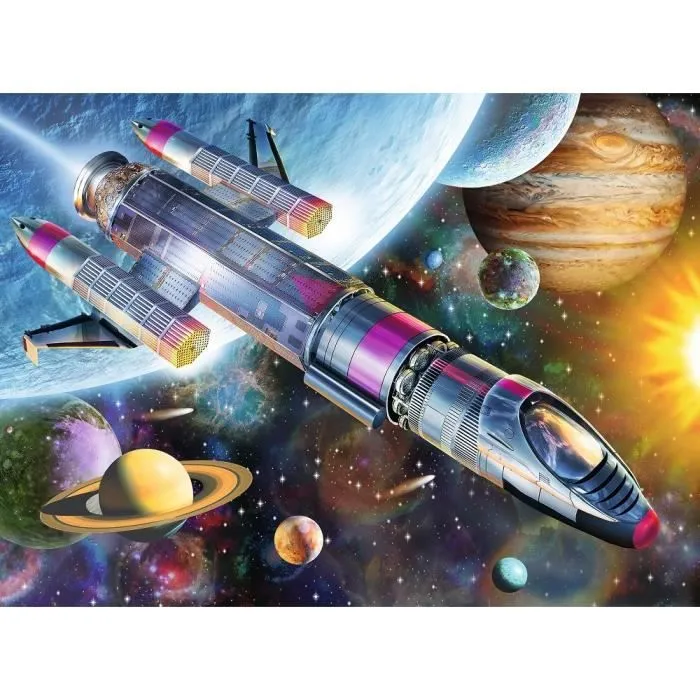 Puzzle 100 pièces XXL - Mission dans l'espace - Ravensburger - Enfant 6 ans - Mixte-1