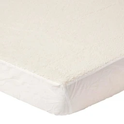 Alèse de lit en polaire à grands bonnets, 180 x 200 cm-0